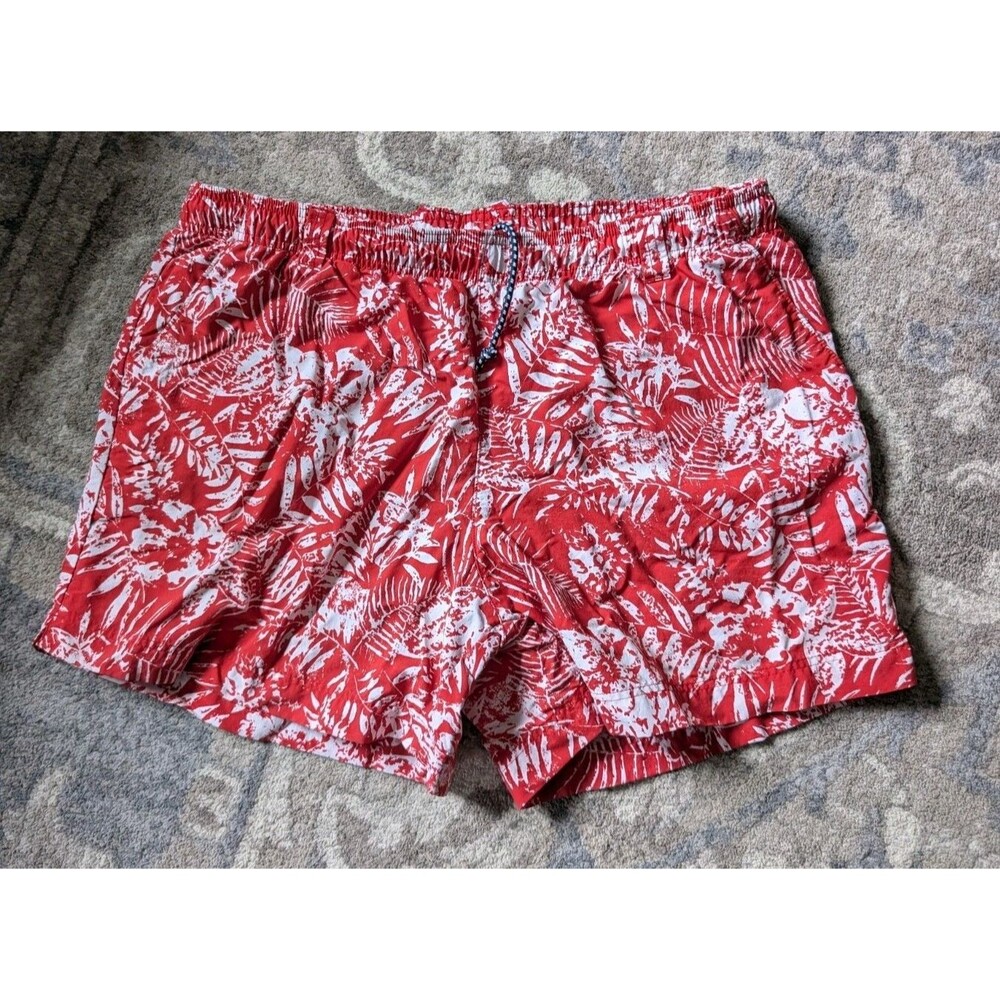 Columbia PFG Fishing Swim Trunks Shorts Sz XL 34" Red Unlined 5" Inseam
